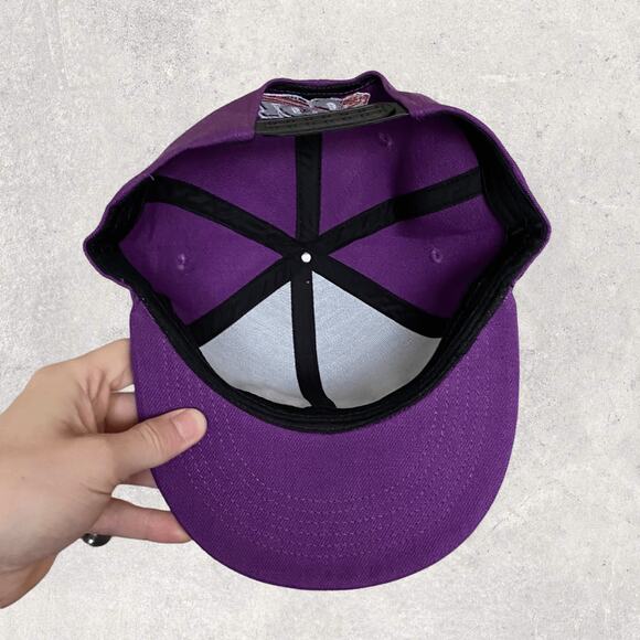 Vintage Y2K New Era LSU Snapback Hat OSFA Purple Yellow with Rare NFL - Picture 6 of 6